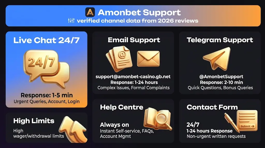 Amonbet Support for online player in the UK